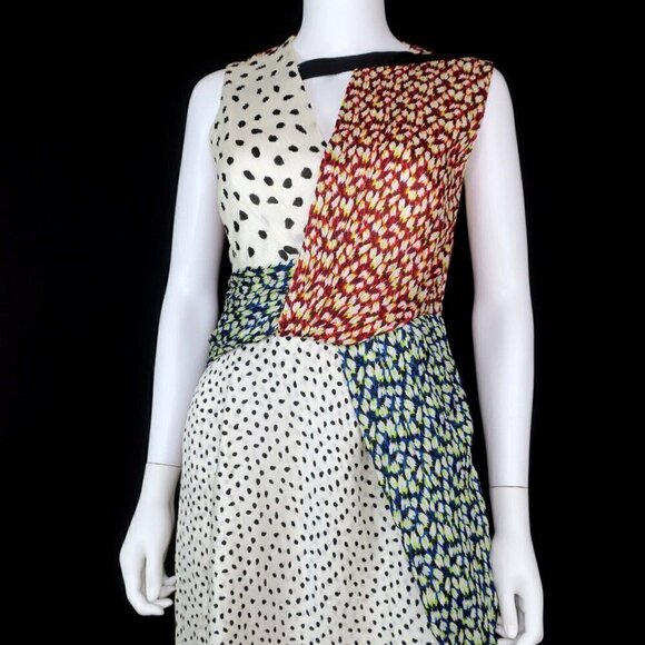 Jason Wu Crinkle Silk Sleeveless Knot Dress Spring Summer 2018 Women's 4 Small - Picture 5 of 13